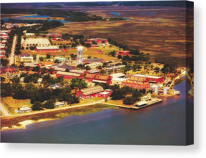 Parris Island Canvas Print featuring the photograph Parris Island - Marine Recruit Depot by Mountain Dreams