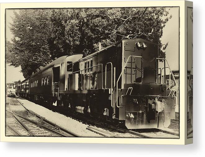 Train Canvas Print featuring the photograph Passenger Train by David Patterson