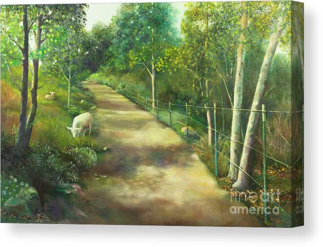 Pastoral Canvas Print featuring the painting Pastoral by Marlene Book
