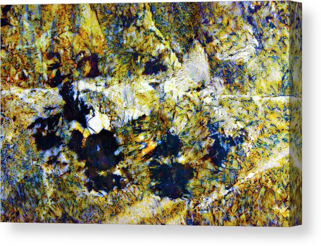 Abstract Canvas Print featuring the photograph Patterns in Stone - 206 by Paul W Faust - Impressions of Light
