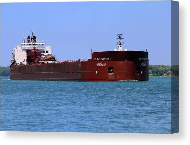 Freighter Canvas Print featuring the photograph Paul R. Tregurtha 2 by Mary Bedy