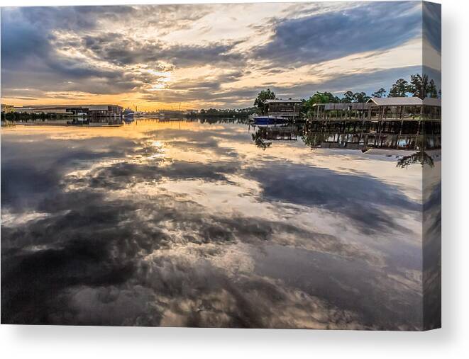 Pause And Reflect Canvas Print featuring the photograph Pause and Reflect by Brian Wright