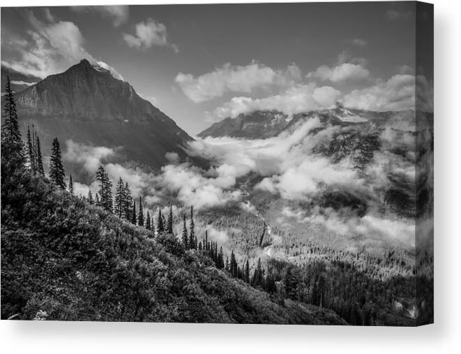 Glacier National Park Canvas Print featuring the photograph Pause to Wonder by Adam Mateo Fierro