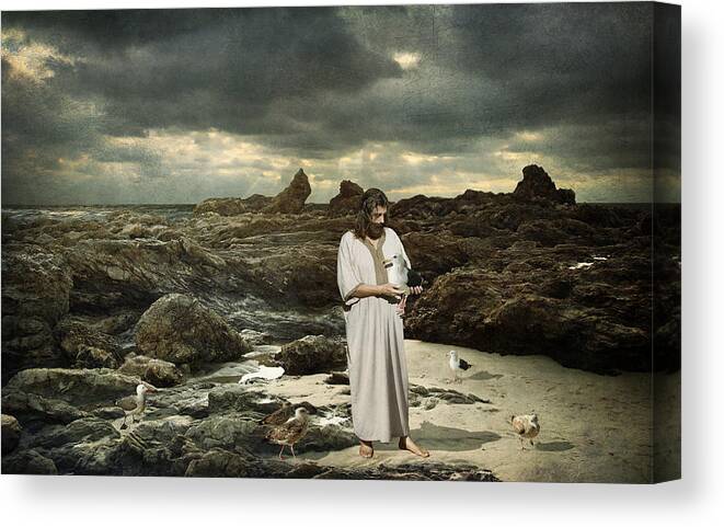 Jesus-christ Canvas Print featuring the photograph Peace Be Still by Acropolis De Versailles