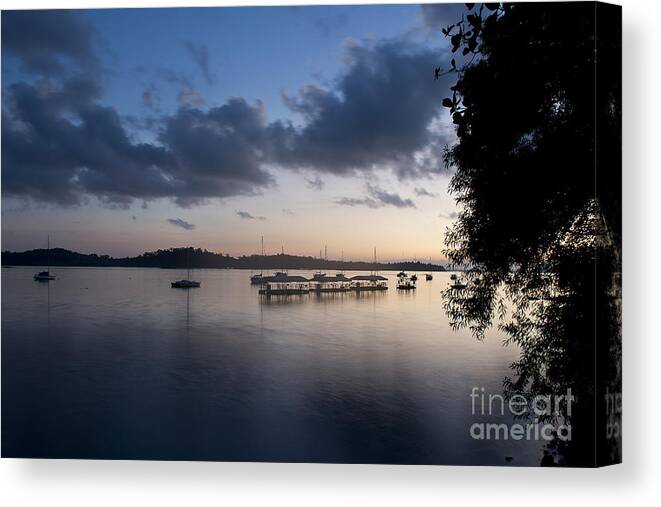 Photography Canvas Print featuring the photograph Peace before sunrise by Ivy Ho