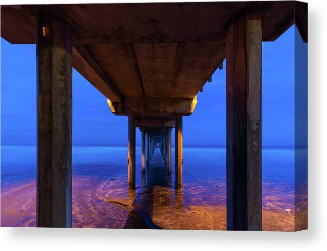 California Canvas Print featuring the photograph Peer Underneath by TM Schultze