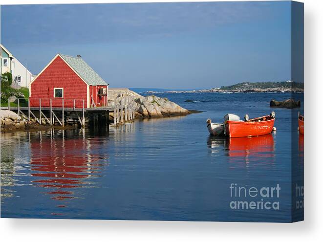 Peggy's Cove Canvas Print featuring the photograph Peggys Cove by Thomas Marchessault