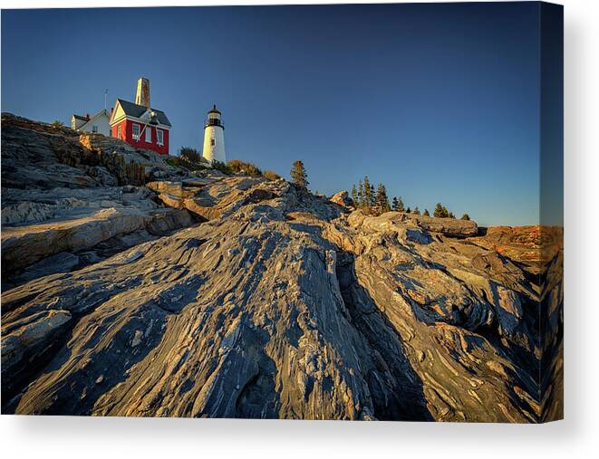 Pemaquid Point Lighthouse Canvas Print featuring the photograph Pemaquid Point by Rick Berk