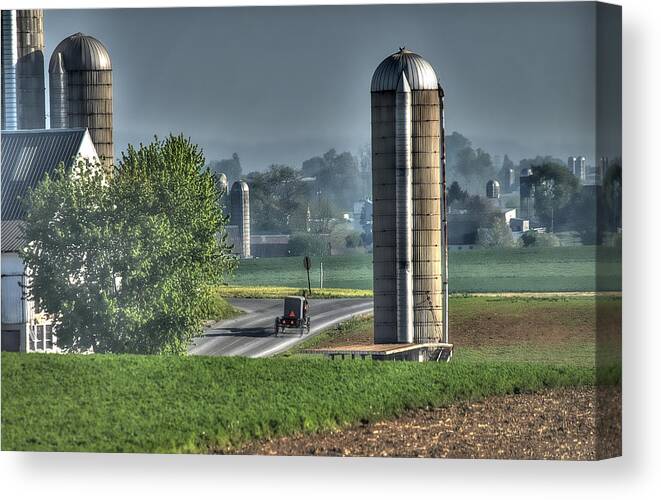  Amish Canvas Print featuring the photograph Pennsylvania - Amish Country by Dyle Warren