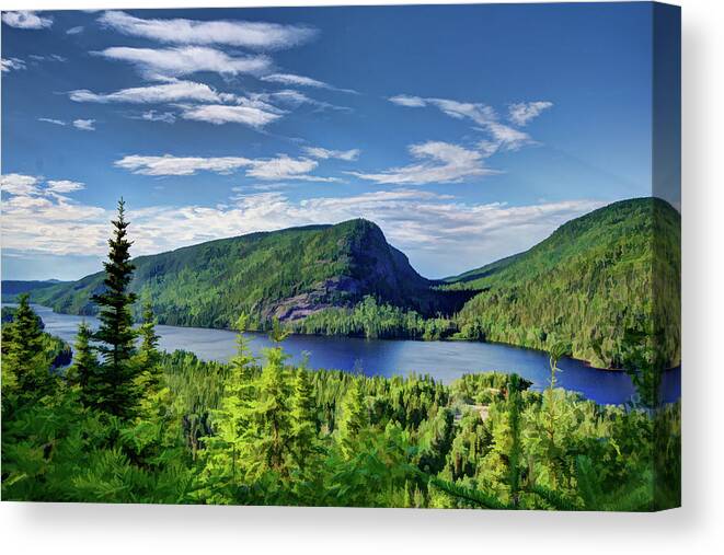 Quebec Canvas Print featuring the photograph Petit lac Ha Ha by David Thompsen