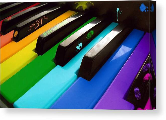 Piano Canvas Print featuring the photograph Piano by Mariel Mcmeeking