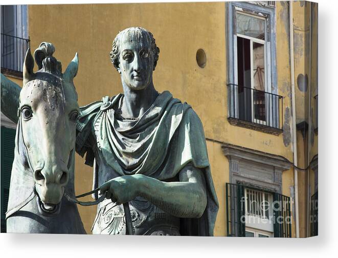 2011 Canvas Print featuring the photograph Piazza del Plebiscito by Andrew Michael