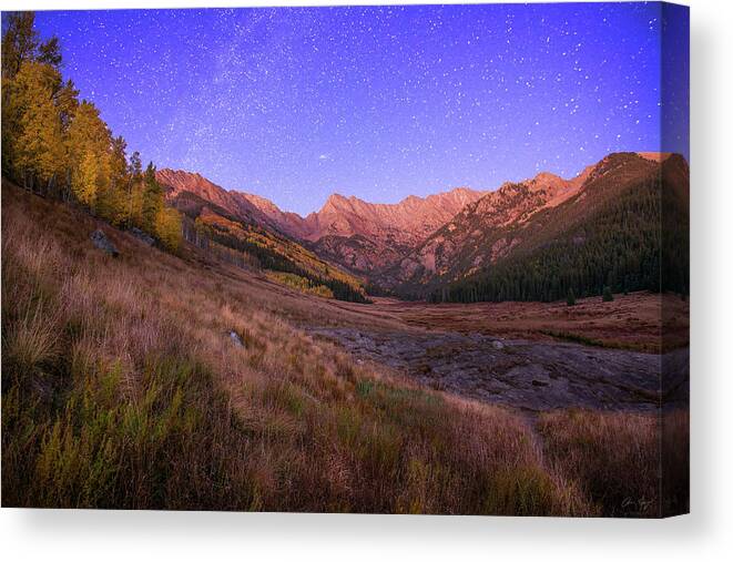 Piney Canvas Print featuring the photograph Piney Stars by Aaron Spong