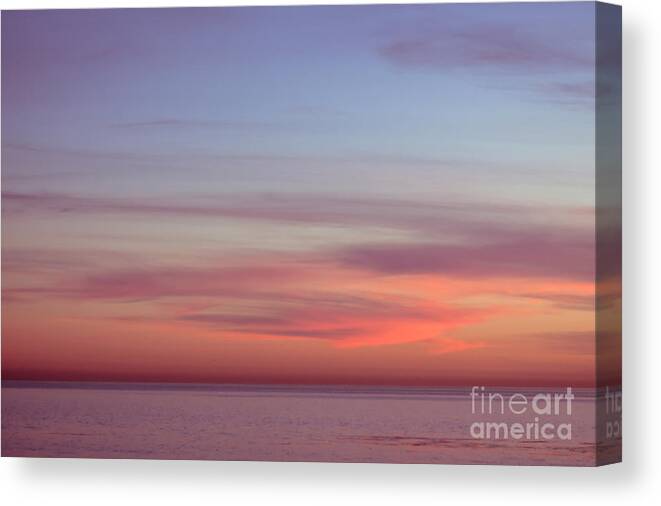 Pink Sunset Canvas Print featuring the photograph Pink Sunset by Ana V Ramirez