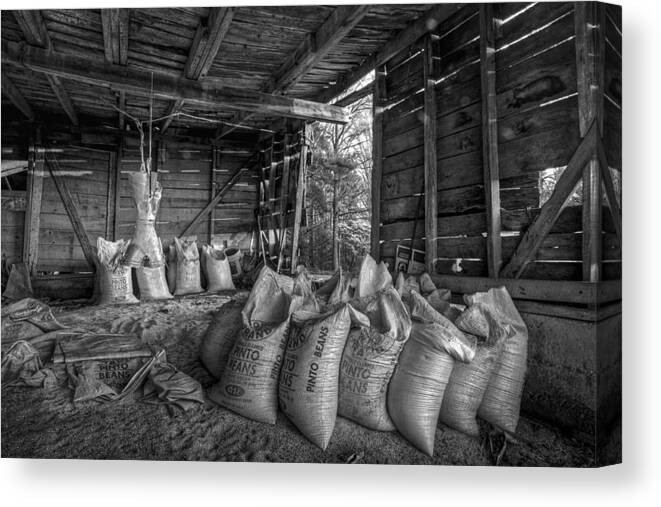 Barn Canvas Print featuring the photograph Pinto Beans by Debra and Dave Vanderlaan