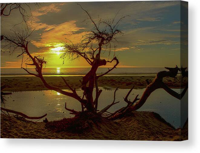 Pismo Canvas Print featuring the photograph Pismo Sunset by Jeff Kurtz