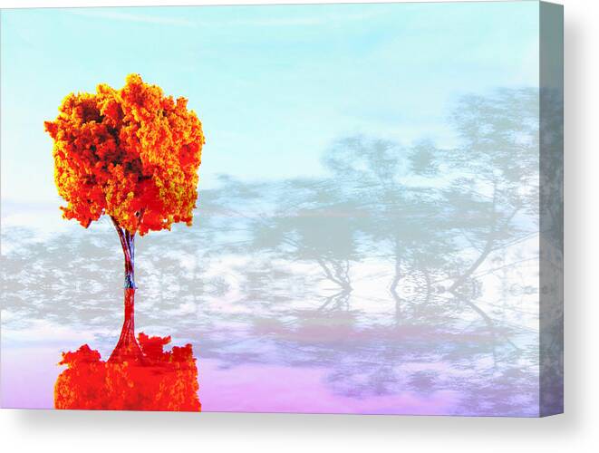Tree Canvas Print featuring the photograph Plastic Planet by Mark Ross