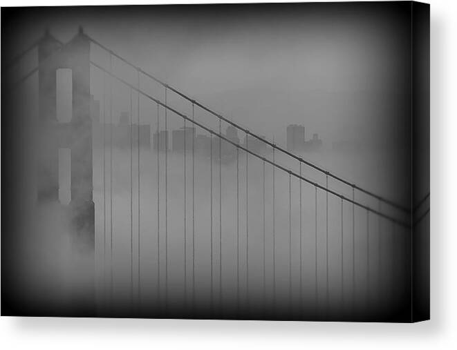 San Francisco Canvas Print featuring the photograph Play Misty for me by Edward Kreis