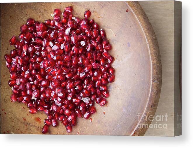 Food Canvas Print featuring the photograph Pomegranate by Edward Fielding