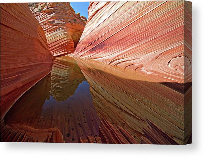 The Wave Canvas Print featuring the photograph Pool at The Wave by Wesley Aston