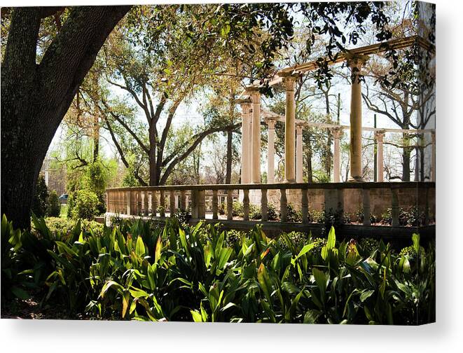 Kathleen K Parker Canvas Print featuring the photograph Popp's Fountain by Kathleen K Parker