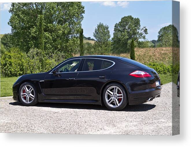 Tuscany Canvas Print featuring the photograph Porsche Panamera by Roger Mullenhour