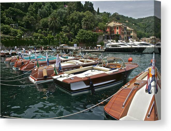 Italy Canvas Print featuring the photograph Portofino Classics by Steven Lapkin