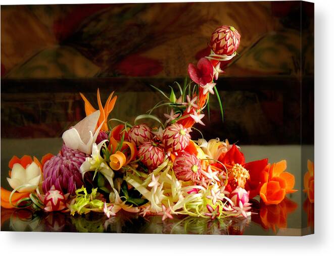 Bouquet Canvas Print featuring the photograph Priapos' Temptation by John Poon