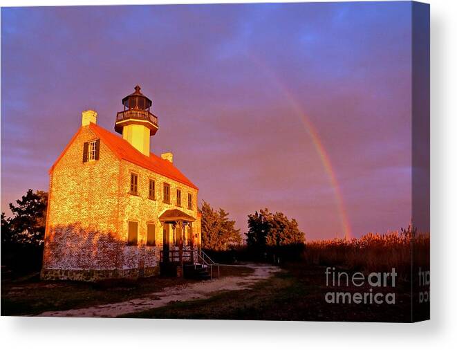 East Point Lighthouse Canvas Print featuring the photograph Promise by Nancy Patterson