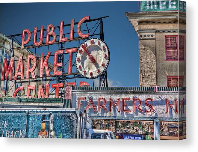 Public Market Canvas Print featuring the photograph Public Market by Ryan Smith