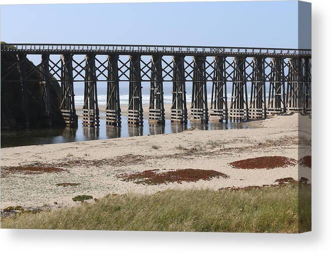 Pudding Canvas Print featuring the photograph Pudding Creek Trestle by Christy Pooschke