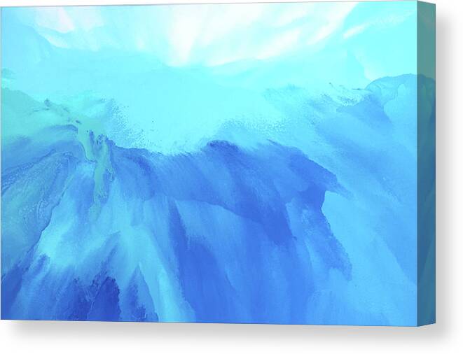 Flowing Canvas Print featuring the painting Purely Refreshing by Linda Bailey