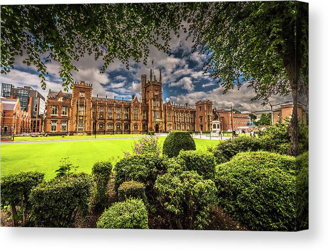 Dublin Canvas Print featuring the photograph Queens University by Bill Howard
