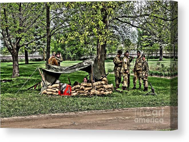 Quiet Canvas Print featuring the photograph Quiet on The Front Lines by Jimmy Ostgard