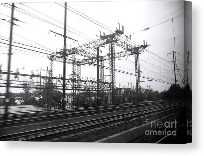 Travel Canvas Print featuring the photograph Railroad Travel by Margie Avellino