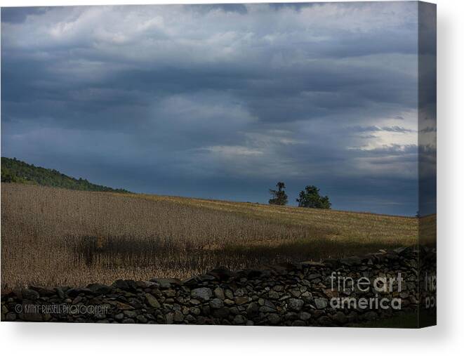  Canvas Print featuring the photograph Rain Coming by Kathy Russell
