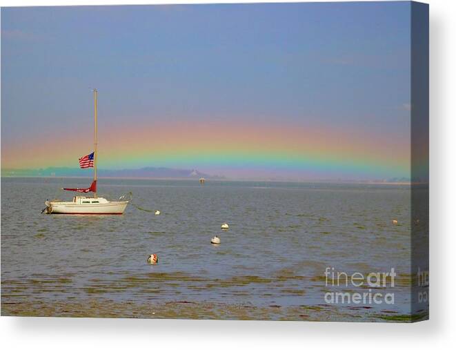 Rainbow Canvas Print featuring the photograph Rainbow by Amazing Jules