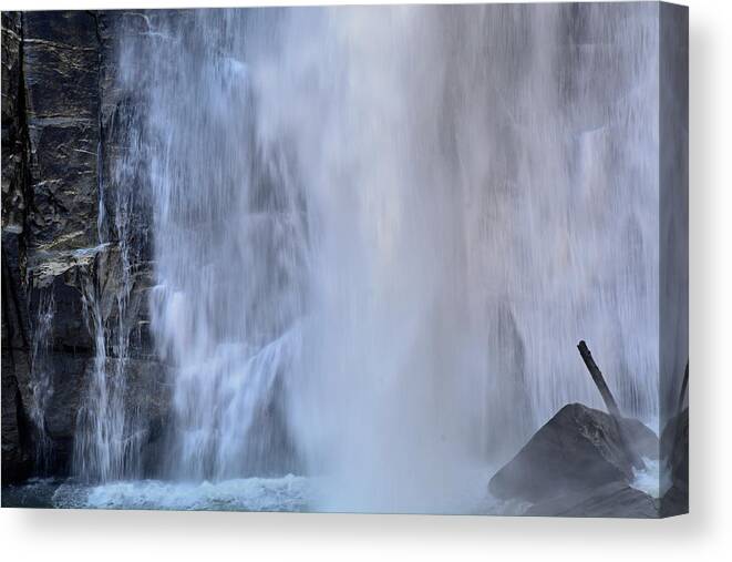 Waterfalls Canvas Print featuring the photograph Rainbow Falls in Gorges State Park NC by Bruce Gourley