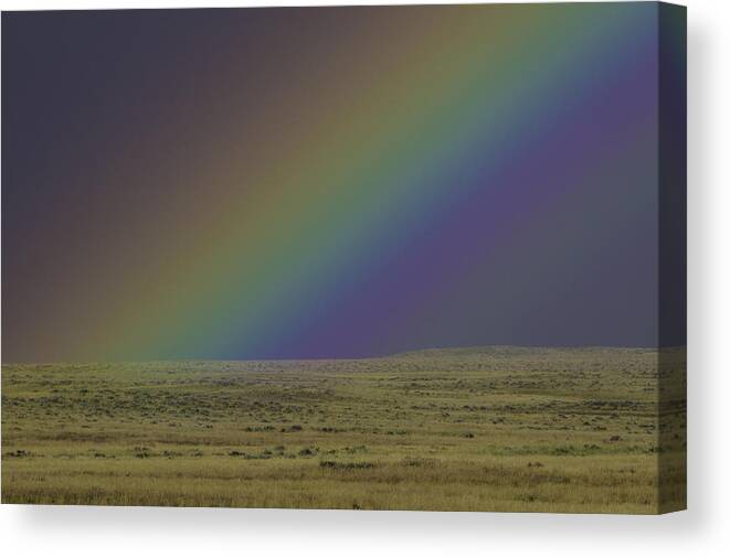 Rainbow Canvas Print featuring the photograph Rainbows End by Elizabeth Eldridge