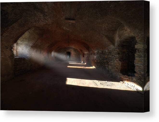Genoa Forts Canvas Print featuring the photograph Rays Of Light - Raggi Di Luce by Enrico Pelos