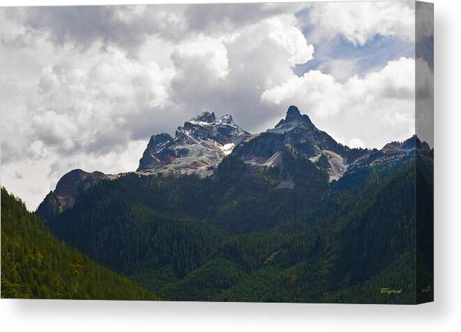 Mountains Canvas Print featuring the photograph Reaching for the Clouds by Christopher Byrd