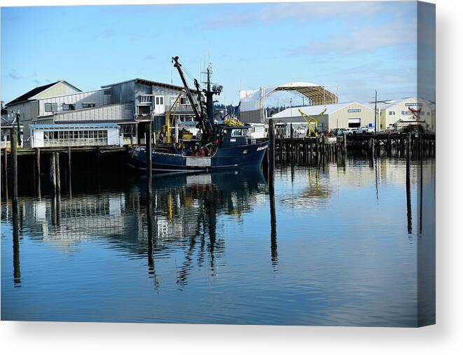 Fishing Boats Canvas Print featuring the photograph Ready for Launch by Tom Cochran
