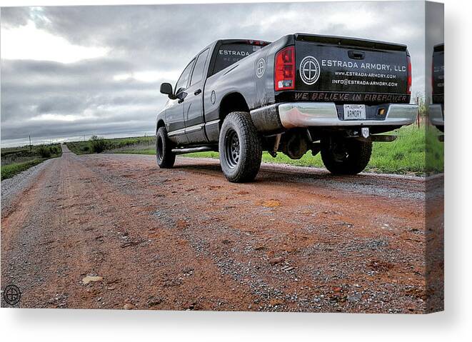 Dodge Canvas Print featuring the digital art Ready to Roll by Jorge Estrada