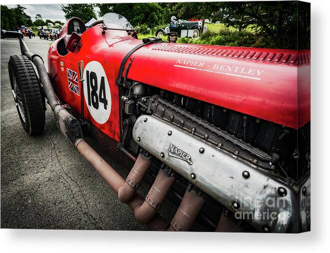 Bentley Canvas Print featuring the photograph Red Bentley by Adrian Evans
