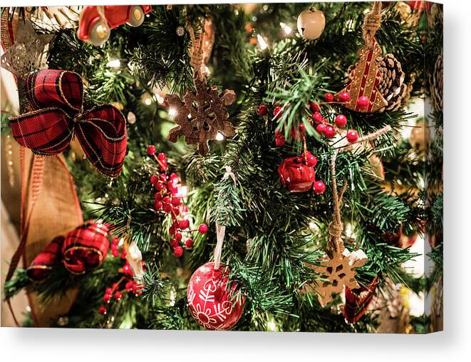 Xmas Canvas Print featuring the photograph Red Christmas by M G Whittingham
