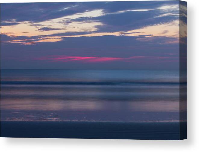 Ocean Canvas Print featuring the photograph Red Dawn Breaking by Paul Rebmann