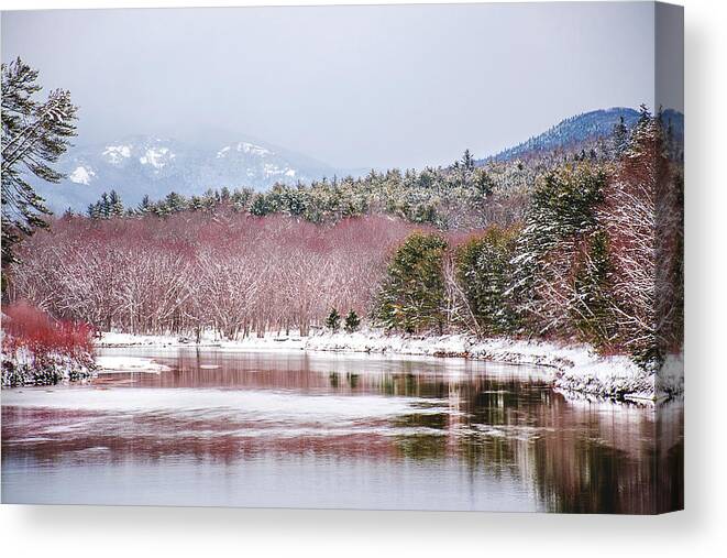 New England Canvas Print featuring the photograph Red River by Greg Fortier