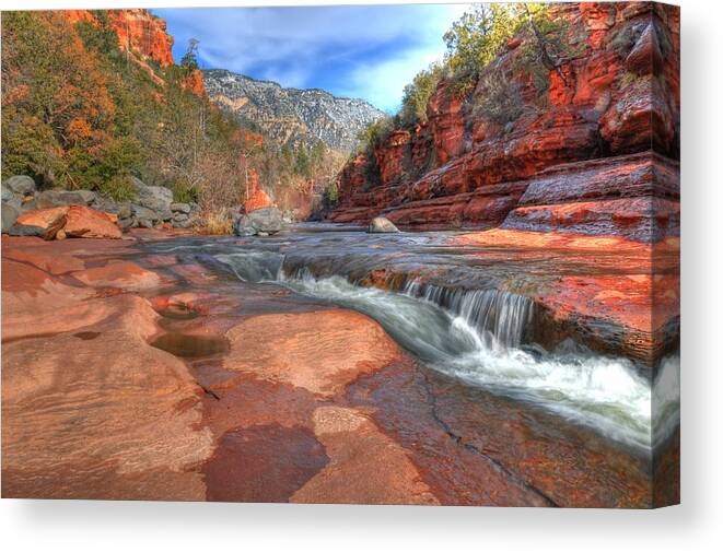 Red Rock Sedona Canvas Print featuring the photograph Red Rock Sedona by Kelly Wade