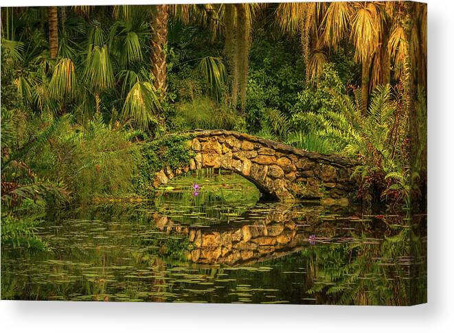  Canvas Print featuring the photograph Reflections by Les Greenwood