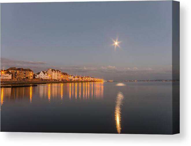 Beach Canvas Print featuring the photograph Reflections of a Moonbeam by Spikey Mouse Photography